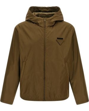 Prada Re-Nylon Anorak - Green