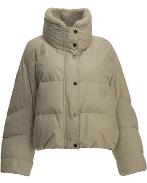 Brunello Cucinelli Short Down Jacket - Natural