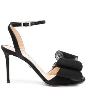 Mach & Mach Mach & Mach Le Cadeau Satin Pumps - Black