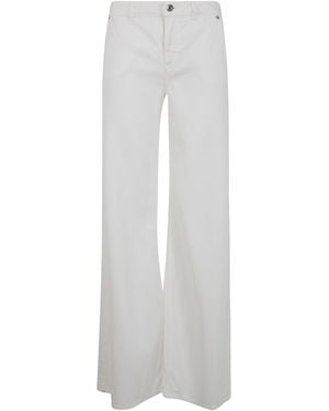 Blumarine Denim Flare - White