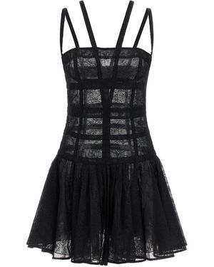 Giovanni bedin Chantilly Lace Dress - Black