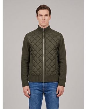 Moncler Padded Tricot Cardigan - Green