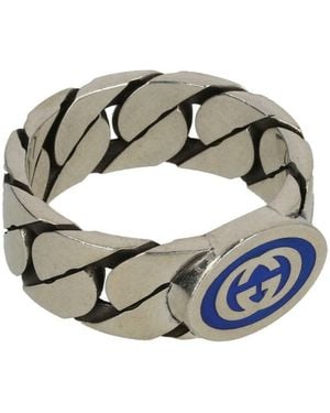 Gucci Interlocking G Ring - Metallic