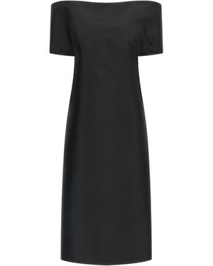 Jil Sander Off-The-Shoulder Dress - Black