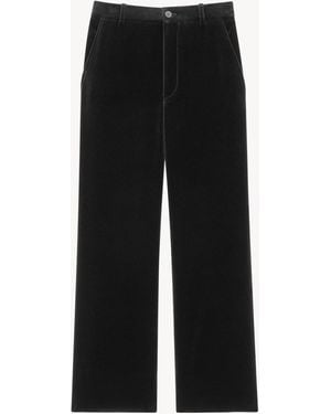 Saint Laurent Velvet Pants - Black