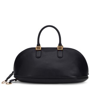 Balenciaga Bowling Bolero Handbag - Blue