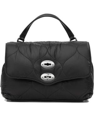 Zanellato "Postina Lunaria" Medium Handbag - Black