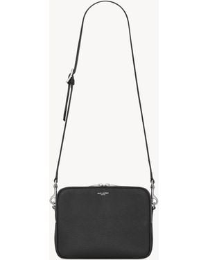 Saint Laurent "Camera Bag" Small Crossbody Bag - White