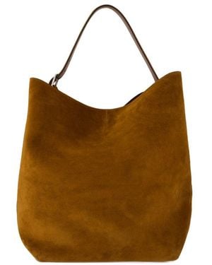 TOTEME Large Suede Bag - Brown