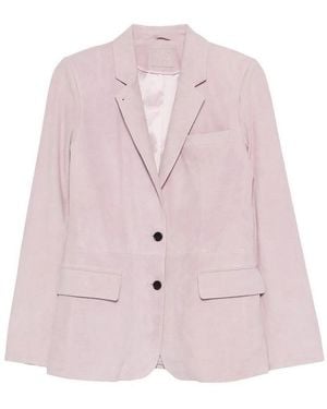 Desa Leather Classic Blazer - Pink