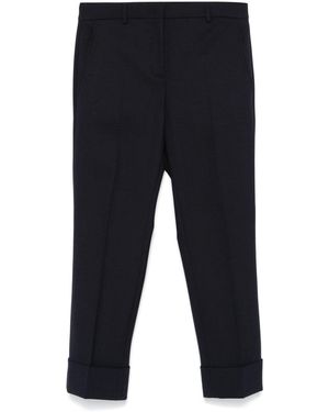 Incotex Tapered Wool Pants - Blue