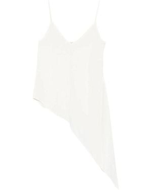 Covert V-Neck Spaghetti-Strap Top Cream - White