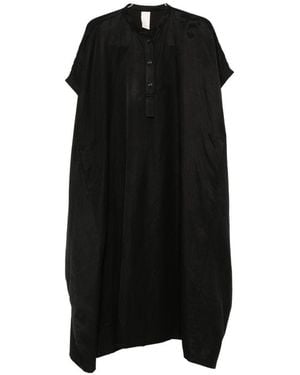 SOH Linen Blend Short Dress - Black