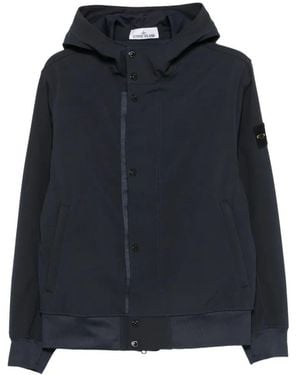 Stone Island Light Soft Shell Jacket - Blue