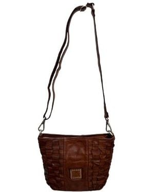 Campomaggi Woven Adjustable Shoulder Bag - White