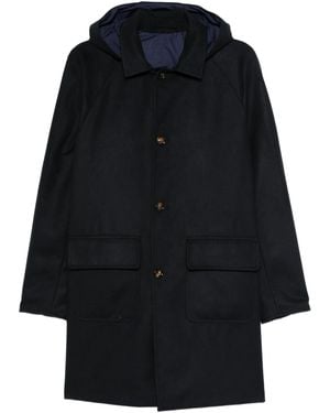 KIRED Polyester Viscose Cusna Coat - Blue