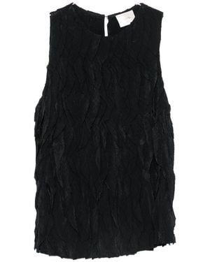 Alysi Ruffled Top - Black