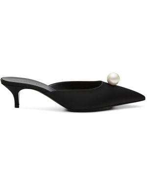 Magda Butrym Mule Kitten Heels - Black