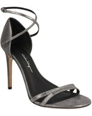 Ferragamo Ines X5 High Heel Sandals - Black