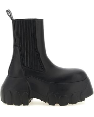 Rick Owens 'Beatle Mega Tractor' Ankle Boots - Black