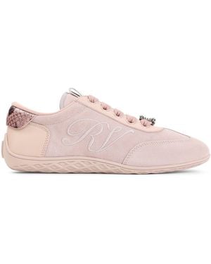 Roger Vivier Low Strass Sneakers - Pink