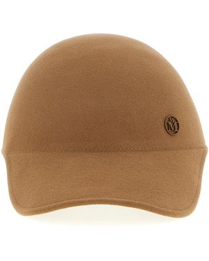 Maison Michel 'Tiger' Cap - Brown