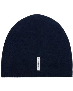 Acne Studios Fitted Beanie - Blue
