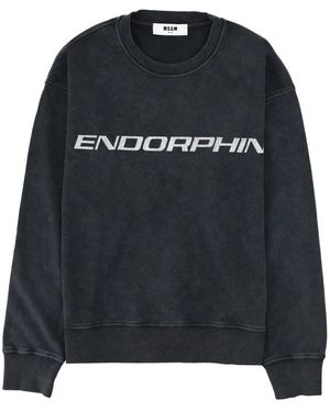 MSGM Crew Neck Sweatshirt - Black