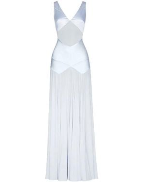 Self-Portrait Light Viscose Maxi Dress - White