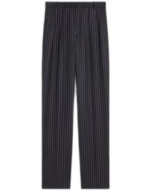 Celine Keith Pants Wool Gabardine - Gray