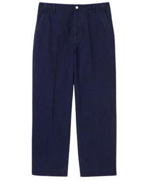 Gucci Button-Fly Chino Pants - Blue