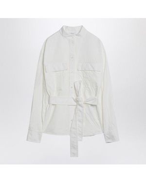 Ferragamo Shirt With Belt - White