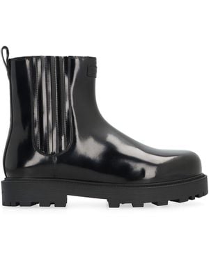 Givenchy Brushed Leather Chelsea Boots - Black