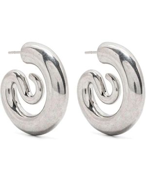 Panconesi "Serpent" Hoops Small - White