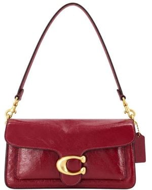 COACH Glazed Soft Tabby 26 Shoulder Bag - Red