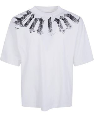 Palm Angels "Big Neck Logo" Loose Tee - White