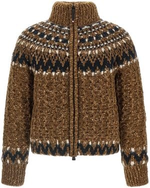 Moncler 'Indren' Down Jacket - Brown