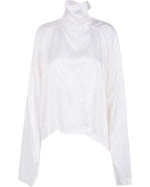 Rick Owens "Jumbo Tabard Cropped" Top - White