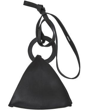 VALENTINA BANELLA Mini Prism Leather Bag - Black