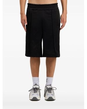 Palm Angels B Curved Logo Track Shorts - Black