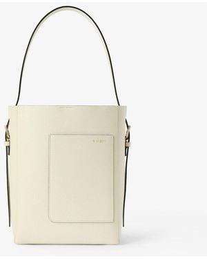 Valextra "Soft" Shoulder Bag Mini - Natural