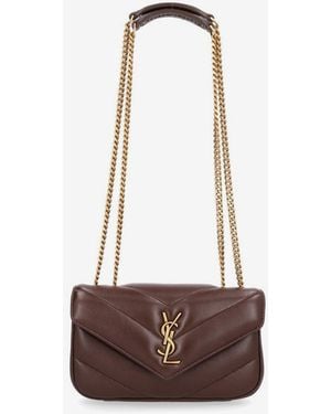 Saint Laurent Loulou Mini Bag - Natural