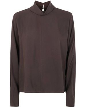JOSEPH "Buick" Blouse Silk Crepe - Brown