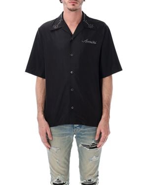 Amiri Stud Camp Shirt - Black