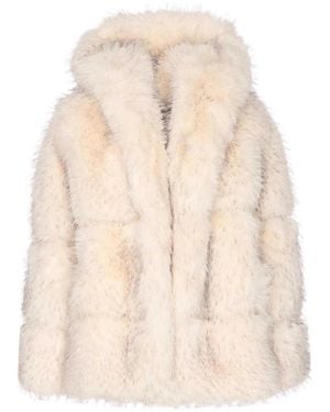 S.W.O.R.D Faux Fur Coat - Natural