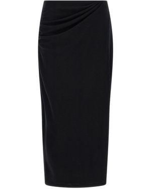 Vince Waist Draped Skirt - Black