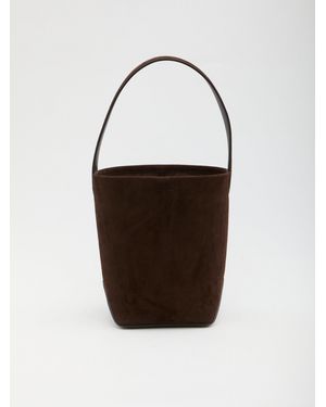 The Row Small N/S Park Tote Edge Bag - White