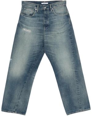 sunflower Loose Fit Jeans With Unique Twisted Side Seams - Blue