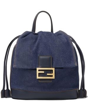 Fendi Baguette Backpack - Blue