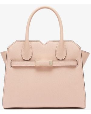 Valextra "Milano" Crossbody Bag Mini - Pink